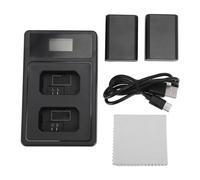 NP FW50 Camera Battery, 7.2V 1850mAh Dual USB LED Display Charging Dock Lightweight Intelligent LED Charger for ZVE10 ILCE 5000 6500 7M2 NEX C3 5T