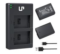 NP-FW50 LP Battery Charger Set, 2-Pack 1200mAh Battery and Dual Battery Charger, Compatible with Sony A7, A7II, A7SII, A7S, A7S2, A7R, A7R2, A6000, A6300, A6500, LCE-6500, DSC-RX10M3 Cameras