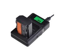 NP-FZ100 Battery + LCD Dual USB，Compatible For Sony，for BC-QZ1 9 9R A9R 9S ILCE-9 A7R A7 III ILCE-7M3(1Battery and charger)