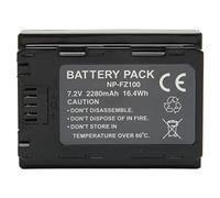 NP FZ100 High Capacity Batteries For A7M4 A7M3 A7C A7R3 A7S3 A7R4 R5 A6600 A9M2 A7RM3 Camera, 7.2V 16.4Wh 2280mAh Camera Battery Replacement