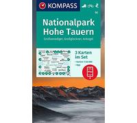 Kompass WK50 Nationalpark Hohe Tauern, Grossvenediger: Set van 3 wandelkaarten Schaal 1 : 50.000 (Kompass Wanderkarten)
