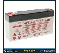 NP1.2-6 EnerSys Genesis SLA Battery 6v 1.2Ah
