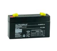 NP1.3-6 Ultramax 6v 1.3Ah Lead-Acid Battery, Same as Yuasa 6v 1.2Ah NP1.2-6