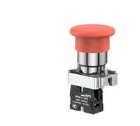 NP2 Flat Button Mushroom Head Button Switch Xb2 Knob Starts Emergency Stop Ba31 Self Reset Self-locking Button With Light AUOQKQUT(NP2-BC42)