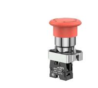 NP2 Flat Button Mushroom Head Button Switch Xb2 Knob Starts Emergency Stop Ba31 Self Reset Self-locking Button With Light AUOQKQUT(NP2-BS542)