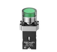 NP2 Flat Switch XB2 Knob Starts Emergency Stop self-Lock Self Locking Self Blocking Button Light Indicator AC DC 24V 220V(Vert,SELF-LOCK-AC DC 24V)