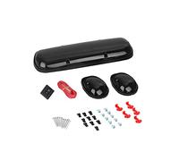 NPAUTO 3pcs Smoked LED Cab Marker Lights Amber 30 LED Roof Top Clearance Lights Running Light w/Wiring Pack for 2002-2007 Chevy Silverado GMC Sierra 1500 1500HD 2500 2500HD 3500 Pickup Truck