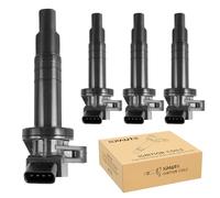 NPAUTO Ignition Coils Pack Compatible with Engine 1ZZFE L4 1.8L 2000-2008 Toyota Corolla,2000-2005 Celica GT, 2003-2008 Matrix, 2000-2005 MR2 Spyder, Pontiac Vibe, 2000-2002 Prizm, Pack of 4