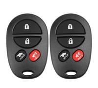 NPAUTO Key Fob Replacement Fits for 2005 2006 2007 2008 Toyota Solara, Avalon, Sienna, Highlander, Sequoia - Keyless Entry Remote Control Car Key Fobs, GQ43VT20T, 4 Buttons Remote, Pack of 2