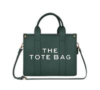 NPBAG The Tote Bag for Women, PU Leather Handbag with Zipper, Crossbody Shoulder Bag for Travel, School, Work, Top-Handle Trendy Purse (S Kelly Green)