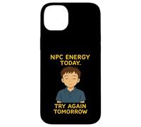 NPC Energy Today Try Again Tomorrow - Cozy Anime Style Case for iPhone 14 Plus