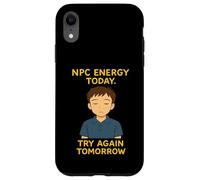 NPC Energy Today Try Again Tomorrow - Cozy Anime Style Case for iPhone XR