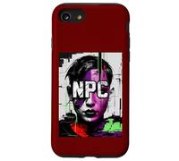NPC Glitch Dystopian Gamer Abstract Art Case for iPhone SE (2020) / 7/8