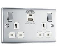 Npc Wh 13A 2G Sw Skt+ Usb Ac (30W) NPC22UAC30W-01