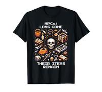 NPCs Long Gone - Items Remain | Archaeology Pixel Art T-Shirt