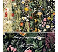 NPCSWXQ 24Pcs 6×6 Scrapbook Paper Pads! Vintage Decorative Paper & Floral Pattern Cardstock Paper Kit for DIY Card Making and Art Collage Decoration,Scrapbooking Decor junk journal|Craft Gift Wrapping