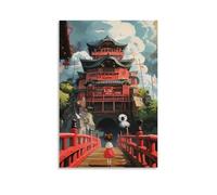 NPEJLCIGH Anime Poster- Spirited Away with Chihiro - Journey Through The Spirit World Modern Hanging Wall Decor - Artistic Mural Print20x30inch(50x75cm)
