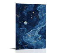 NPEJLCIGH Celestial Tapestry- A Cosmic Dance of Constellations in Midnight Blue Modern Hanging Wall Decor - Artistic Mural Print12x18inch(30x45cm)