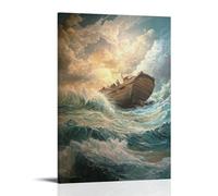 NPEJLCIGH Christian Mural - Noahs Ark- Covenant in The Storm Modern Hanging Wall Decor - Artistic Mural Print24x36inch(60x90cm)