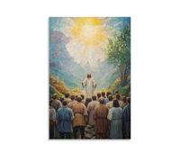 NPEJLCIGH Christian Mural - Sermon on The Mount- Blessed Are The Peacemakers Modern Hanging Wall Decor - Artistic Mural Print16x24inch(40x60cm)