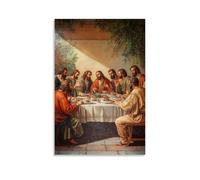 NPEJLCIGH Christian Mural- The Last Supper - Communion of The Apostles (Matthew 26-26-28) Modern Hanging Wall Decor - Artistic Mural Print16x24inch(40x60cm)