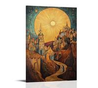 NPEJLCIGH Christian Mural- The Nativity of Christ - Divine Light in Bethlehem Modern Hanging Wall Decor - Artistic Mural Print16x24inch(40x60cm)