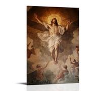 NPEJLCIGH Christian Mural- The Resurrection of Jesus Christ Modern Hanging Wall Decor - Artistic Mural Print08x12inch(20x30cm)