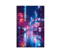NPEJLCIGH City Poster- Tokyo Nights - Neon Dreams in The Metropolis Modern Hanging Wall Decor - Artistic Mural Print16x24inch(40x60cm)