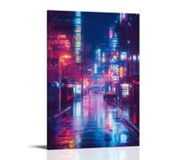 NPEJLCIGH City Poster- Tokyo Nights - Neon Dreams in The Metropolis Modern Hanging Wall Decor - Artistic Mural Print08x12inch(20x30cm)