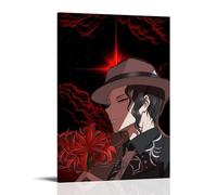 NPEJLCIGH Demon Slayer Muzan's Scarlet Blossom Night Modern Hanging Wall Decor - Artistic Mural Print08x12inch(20x30cm)