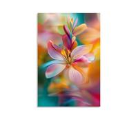 NPEJLCIGH Floral Poster- Petals in The Wind - A Dance of Colors Modern Hanging Wall Decor - Artistic Mural Print20x30inch(50x75cm)