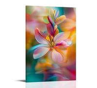 NPEJLCIGH Floral Poster- Petals in The Wind - A Dance of Colors Modern Hanging Wall Decor - Artistic Mural Print20x30inch(50x75cm)