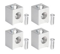 NPENGHUI 4 Pack #4-2/0 Neutral Lug Kit Aluminum Circuit Breaker Ground Lugs Neutral Ground Bonding Plug Kit ideal for Rsidential Commercial and Industrial for Electrical Connections Easy install