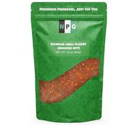 NPG Authentic Sichuan Chili Flakes 16 Ounces, Medium Hot, Szechuan Crushed Red Pepper Flakes Bulk, Essential Spice Seasoning for Making Kimchi, Chili Oil, Stir-fry, Pizza, Salads, and Tacos