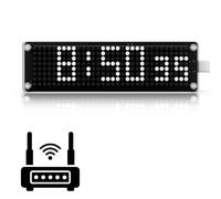 NPHMbM Large Digital Clock 10 Inch with WiFi Auto Time Sync,LED Desk Clock with Seconds,Smart Atomic Clock with Custom NTP, Date/W isplay,Big LED Matrix Desk Clock for Electronics Lovers