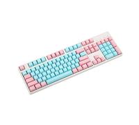 NPKC 61 87 104 Keys Miami Thick PBT OEM Profile Keycap For MX Switches GH60 Tenkeyless Mechanical Gaming Keyboard (104 Blank)