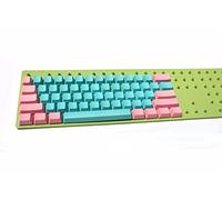 NPKC 61 Keys Miami Thick PBT OEM Profile Keycap for MX Switches GH60 Mechanical Keyboard (Only Keycap)