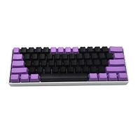 NPKC Black Purple Mixed 61 87 108 ANSI Keyset OEM Profile Thick PBT Keycap Set for MX Switches Mechanical Gaming Keyboard ((Only Keycap)