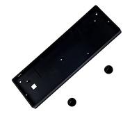 NPKC GH60 Anodizing Aluminum CNC Case for 60% Mechanical Gaming Keyboard Compatible Poker2 Pok3r Faceu 60 with ALU Feet (Black)