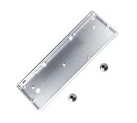 NPKC GH60 Anodizing Aluminum CNC Case for 60% Mechanical Gaming Keyboard Compatible Poker2 Pok3r Faceu 60 with ALU Feet (Silver)