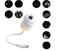 NPLSEO 2-in-1 Galaxy Projector Night Light, 360° Adjustable LED Galaxy Lamp, HD Space Projector, USB Portable Milky Way Mood Lighting, for Bedroom Hallway Ceiling Decor (10pcs)