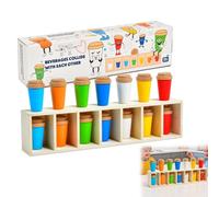 NPLSEO Color Learning Toys, Color Match Bottle Game, Kids Memory Game, Educational Board Toy Learning Activity for Kids Boys Girls Children Adults Classroom Birthday Party Picnic Family Backyard