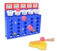 NPLSEO Connect 4 Shots Game, Bouncing Ball Game, 4 Spin Board Games, Board For Kids Line Up Four In Row Strategy Desktop Basketball Games, Strategy Boards for Adults and Kids 8+ Year Olds