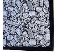 NPLSEO DIY Coloring Blanket, Color Your Own Super Soft Fuzzy Velvet Throw Blanket with Markers, Creative Personalized Drawing Art Project, Personalized Cozy Home Decor for Bedroom (Technology)