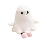 NPLSEO Halloween Ghost Plush Toy, 11.8 Inch Spooky Halloween Ghost Plushes Doll, Cute White Spooky Ghosts Toy, Soft Ghosts Plush Figure Pillow Halloweens Decorations, for Kids & Adults