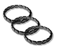 NPLSEO Hematite Bracelet, Hemys Hematite Bracelet for Men, Restore Confidence, Reignites Masculine Energy and Mental Clarity, Grounded And Empowered In Daily Life, Gift for Dad, Husband (3pcs)