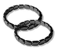 NPLSEO Hematite Bracelet, Hemys Hematite Bracelet for Men, Restore Confidence, Reignites Masculine Energy and Mental Clarity, Grounded And Empowered In Daily Life, Gift for Dad, Husband (2pcs)