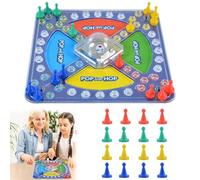 NPLSEO Pop And Hop Board Game, Classic Pop-a-Dice Ludo Style Game, Fun Party Toy for 2-4 Players, A Dice Board Games, Family Fun Classic Boards Toy, Kids Children Toys Gift, for Family Friends Party