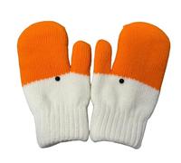 NPLSEO Silly Goose Gloves, Cute Duck-Shaped Winter Mittens with Soft Fleece Lining, Warm Knitted Animal Gloves for Women Kids, Funny Novelty Goose Gift, Cozy Cold-Weather Accessories (white 1pc)