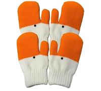 NPLSEO Silly Goose Gloves, Cute Duck-Shaped Winter Mittens with Soft Fleece Lining, Warm Knitted Animal Gloves for Women Kids, Funny Novelty Goose Gift, Cozy Cold-Weather Accessories (white 2pc)